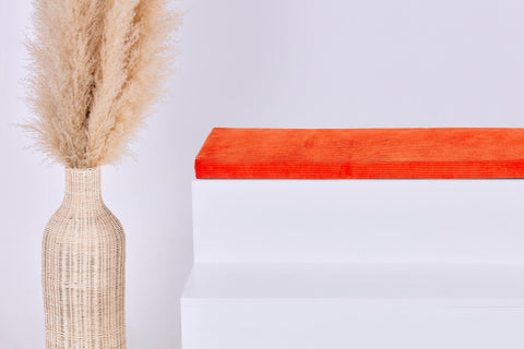 Sitzauflage für Ikea TROFAST Cord Breitcord Orange Reinorange