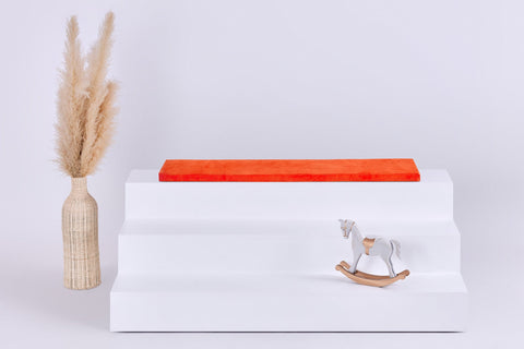 Sitzauflage für Ikea TROFAST Cord Breitcord Orange Reinorange