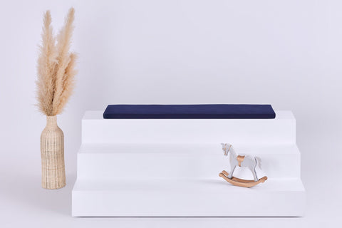 Sitzauflage für Ikea TROFAST Musselin dunkelblau