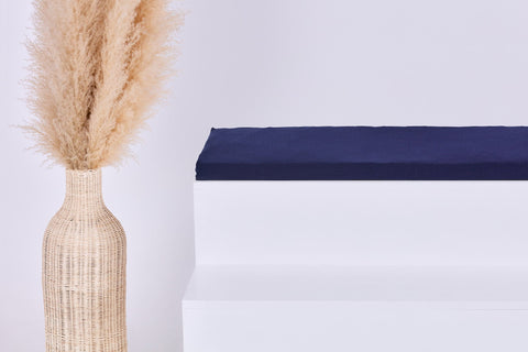 Sitzauflage für Ikea TROFAST Musselin dunkelblau