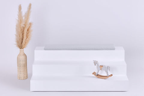 Sitzauflage für Ikea TROFAST Musselin grau Pusteblumen