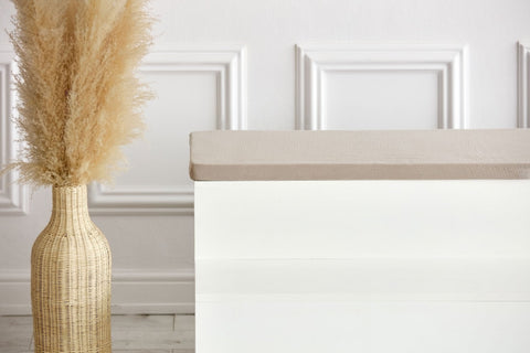 Sitzauflage für Ikea TROFAST Musselin beige