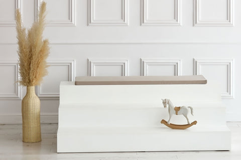 Sitzauflage für Ikea TROFAST Musselin beige