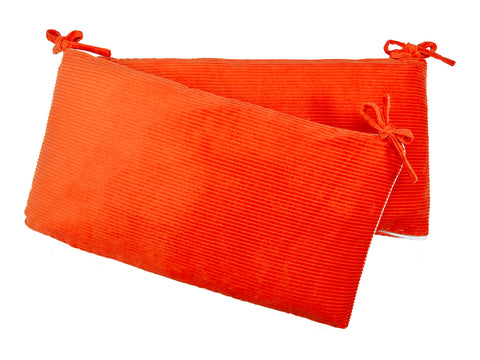Bettumrandung Nestchen Cord Breitcord Orange Reinorange