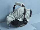 Babydecke für Babyschale Sommer aus Musselin – mint, Anwendung