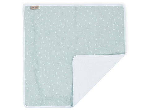 Wickelunterlage Musselin – Mint Pusteblumen, Vorderseite