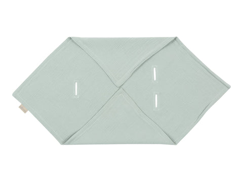 Babydecke für Babyschale Sommer aus Musselin – mint, Produktansicht