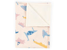 Babydecke Musselin Zoe's Dinosaurier auf Beige