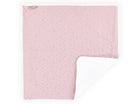 Wickelunterlage Musselin – Goldene Punkte auf Rosa, Vorderseite