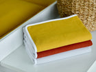 Wickelunterlage Doppelkrepp in Gelb Mustard, 60 x 60 cm
