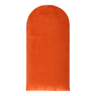 Das KraftKids Wandpaneel abgerundet Cord Breitcord ist ein rechteckiges Paneel mit einer abgerundeten Oberseite, das mit einem leuchtend orangefarbenen Cord-Stoff überzogen ist, der für ein gemütliches Aussehen sorgt und es vor weißen Wänden zur Geltung bringt.