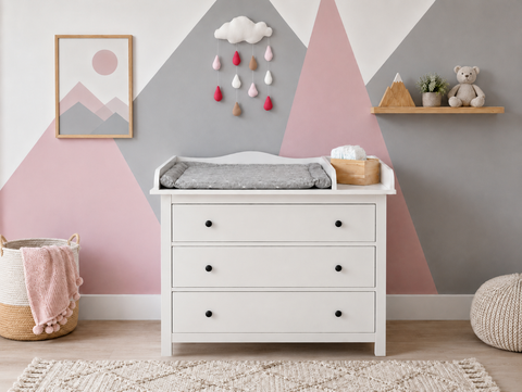Wickelaufsatz XXL extra breit mit Trennfach für HEMNES