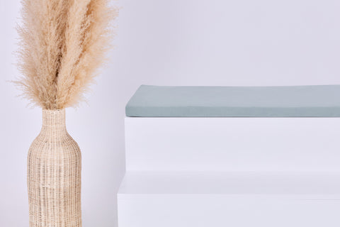 Sitzauflage für Ikea KALLAX 2er, 3er und 4er Regal in Musselin mint