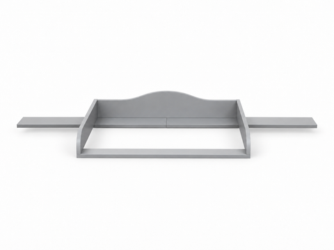 Wickelaufsatz für HEMNES-Kommode mit 8 Schubladen – grau, mit Blende – Wickelfläche 78 × 78 cm