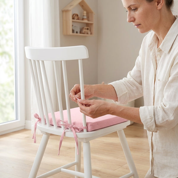 Sitzkissen für Stühle aus Doppelkrepp
