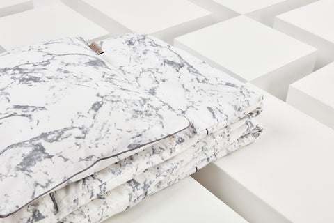 Bettwäscheset weißer Marmor