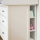 Das KraftKids Stauraumregal WIC123-12 für Wickeltisch, passend für Wickelaufsatz für IDANÄS und HEMNES, bietet hinter der Kommode offenen Stauraum-ideal für gefaltete Handtücher, Spielzeug und Behälter im Babyzimmer.